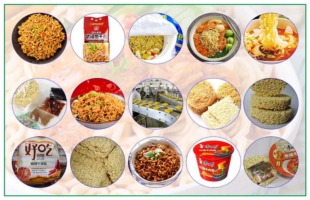 Small Size Fried Noodles Making Machine Full Automatic Instant Noodle Product Line