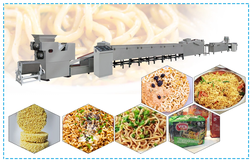 Small Size Fried Noodles Making Machine Full Automatic Instant Noodle Product Line