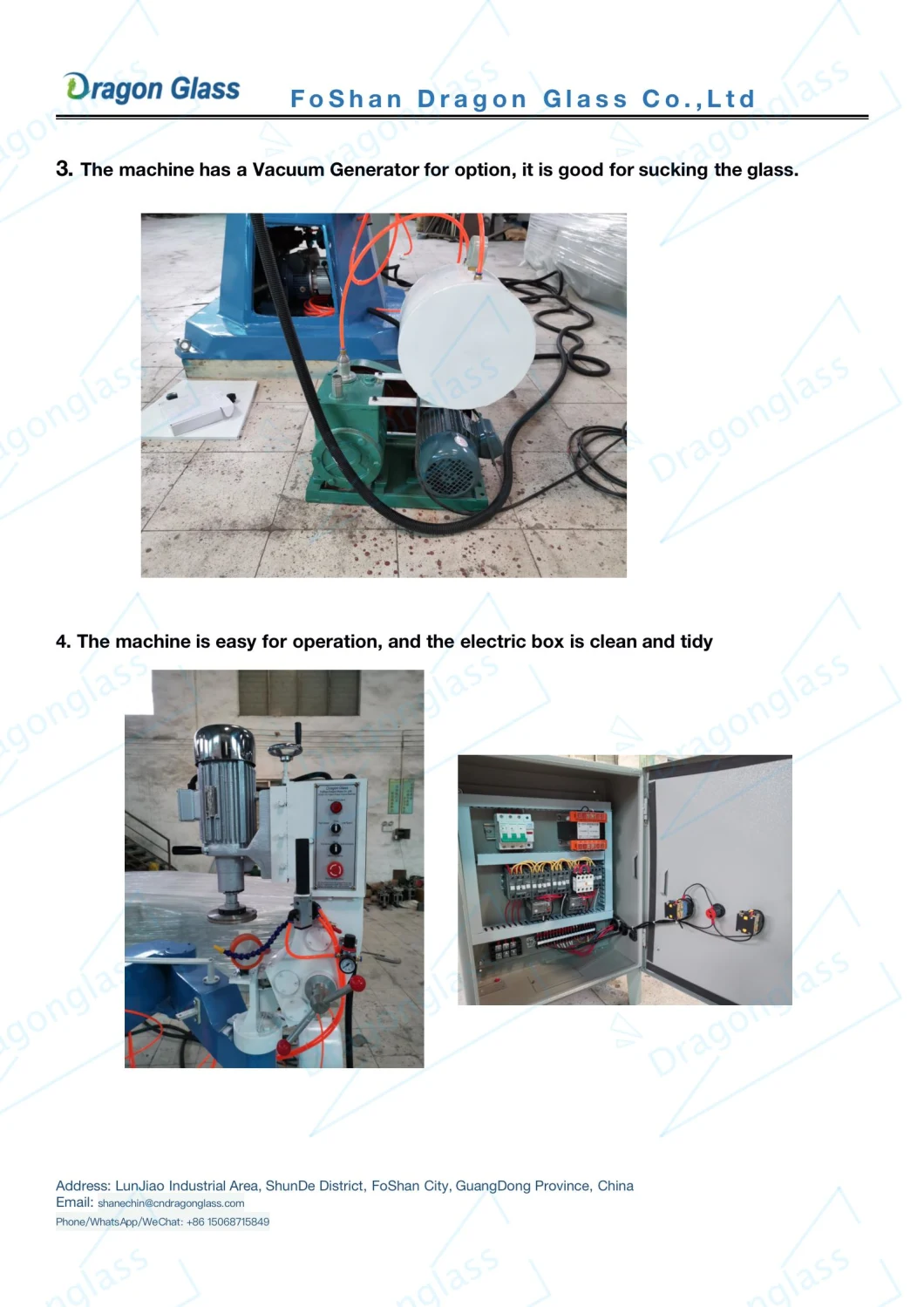 Easy Operate Glass Shape Bevel Polishing Machine for Mirror Glass