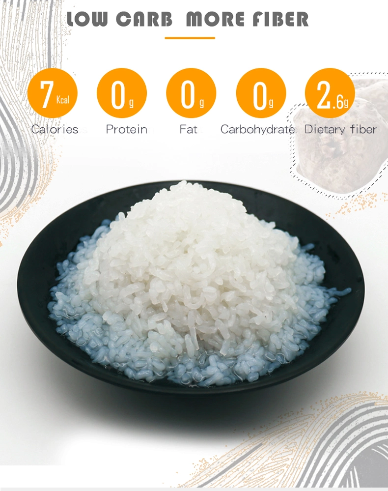 Weight Loss Organic Konjac Shirataki Noodles Rice Shape