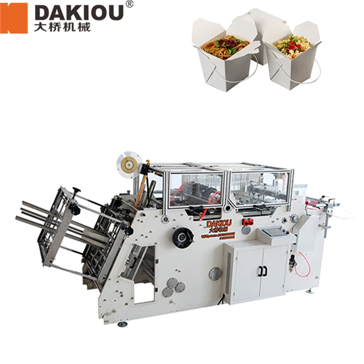 Easy and Simple to Handle Paper Box Machine/ Hamburger Pizza Noodle Chipx Box Machine