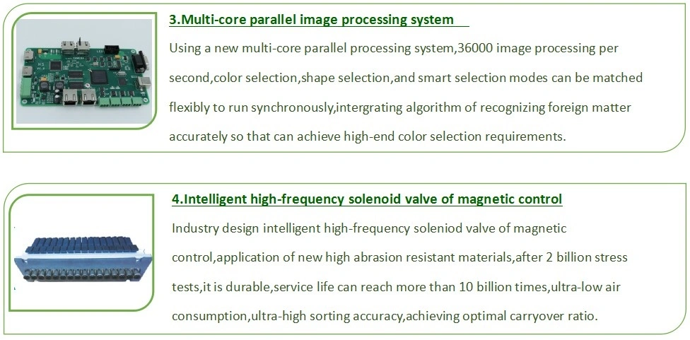 2020 New 512 Channels Mung Bean/Red Bean/Black Bean Color Sorter for Beans Processing