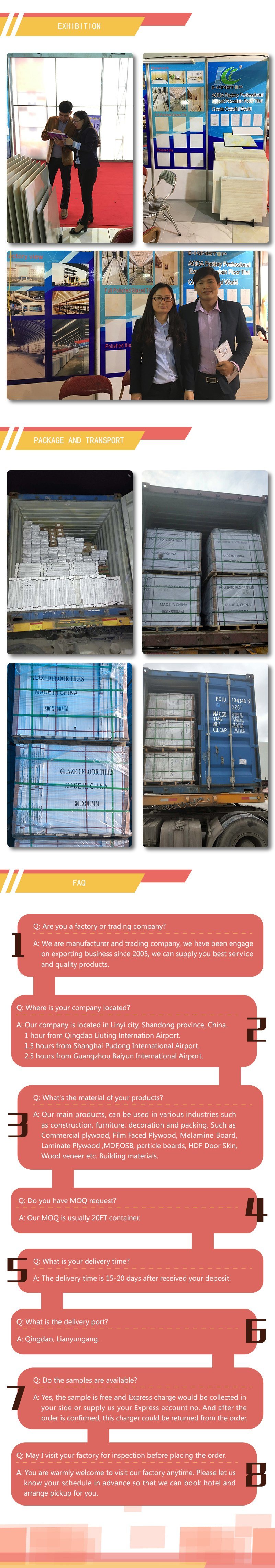 Customized Super Quality Full Polished Glazed Tile Producer