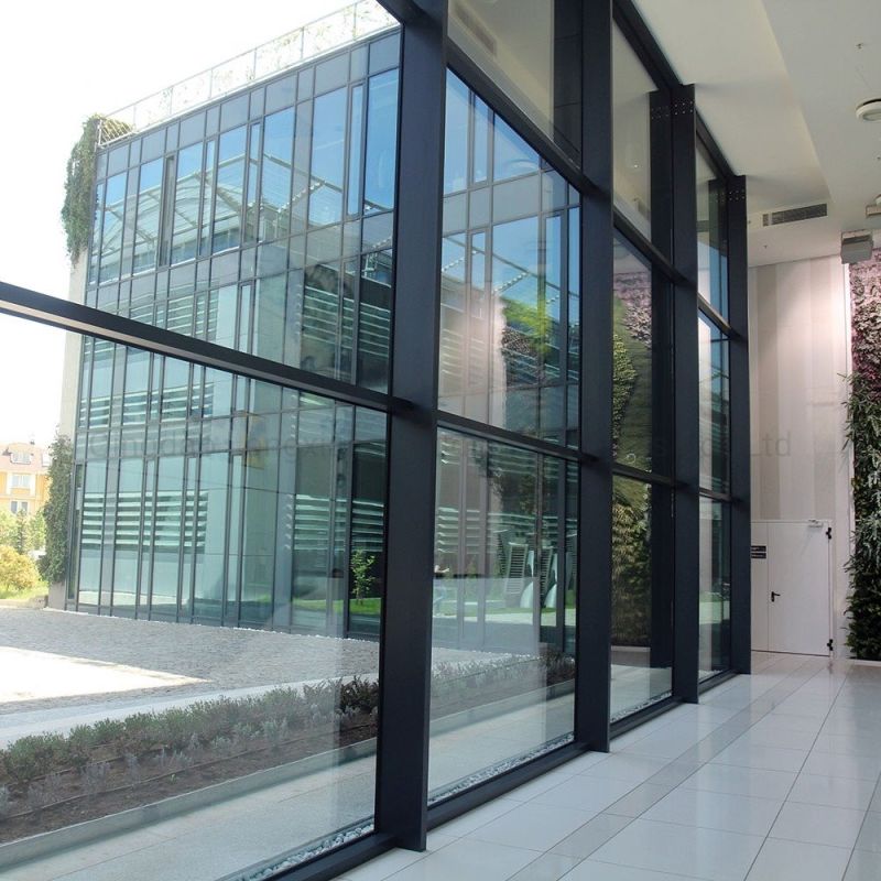 Toughened Glazed Aluminum Window Wall Price