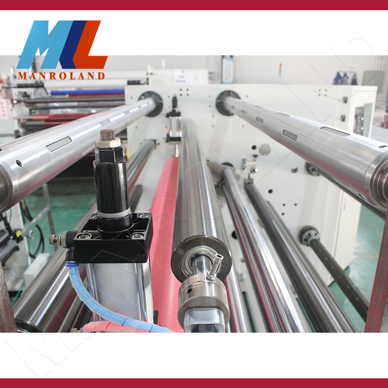RF-1300 Non-Dry Adhesive Products, Roll Paper Peeling Laminating Slitting Machine.
