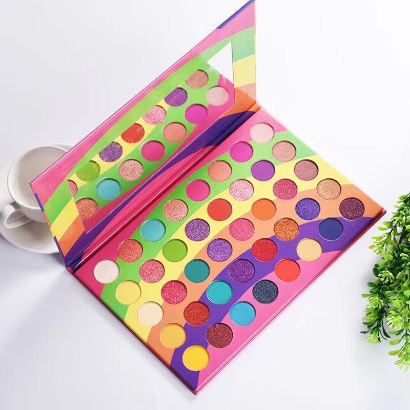 High Pigment Rainbow Eye Shadow 40 Color Eyeshadow Palette Private Label