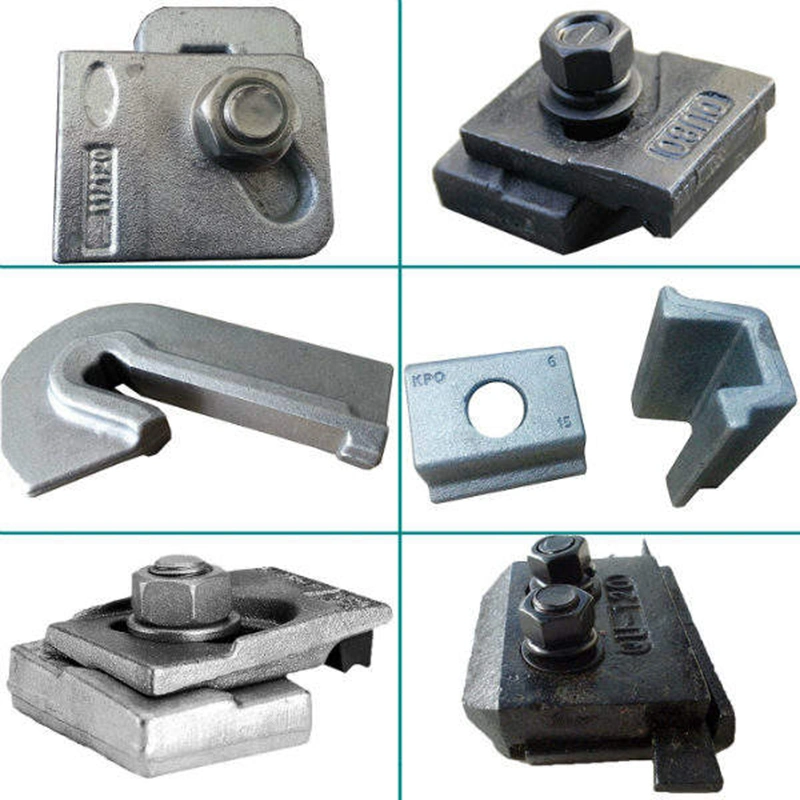 Customized Professional Alloy Investment Casting Rail Clip Rail Clamp Machined Parts Railway Train Spare Parts