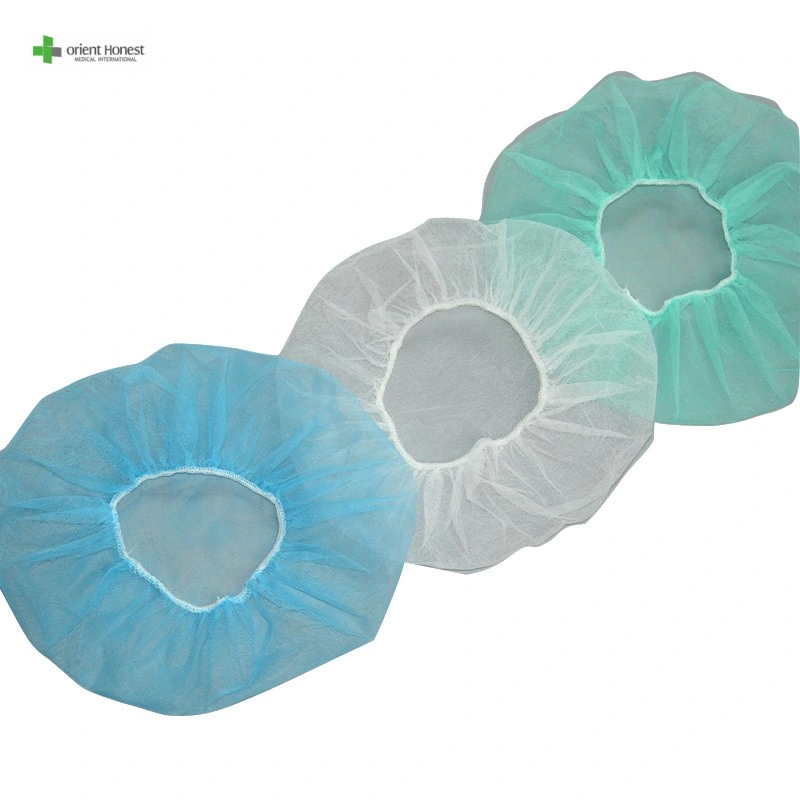 Manufactory Non Woven Elastic Disposable Clip Cap Elastic Mob Cap