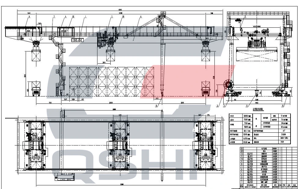 Customised Rail Mounted Gantry Crane for Rail Yard