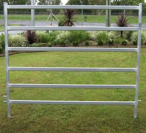 Heavy Duty Metal Oval Rail Cow Fence Panels for Au Market