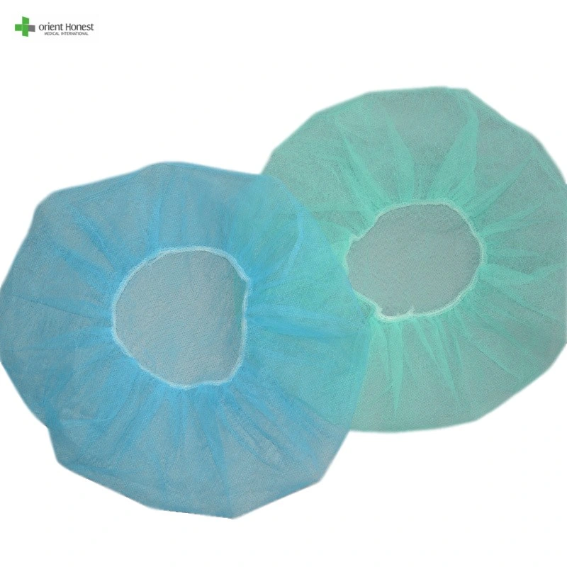 Manufactory Non Woven Elastic Disposable Clip Cap Elastic Mob Cap