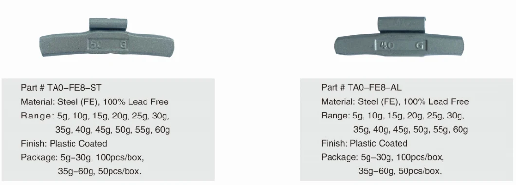 Fe Clip Wheel Balance Weight