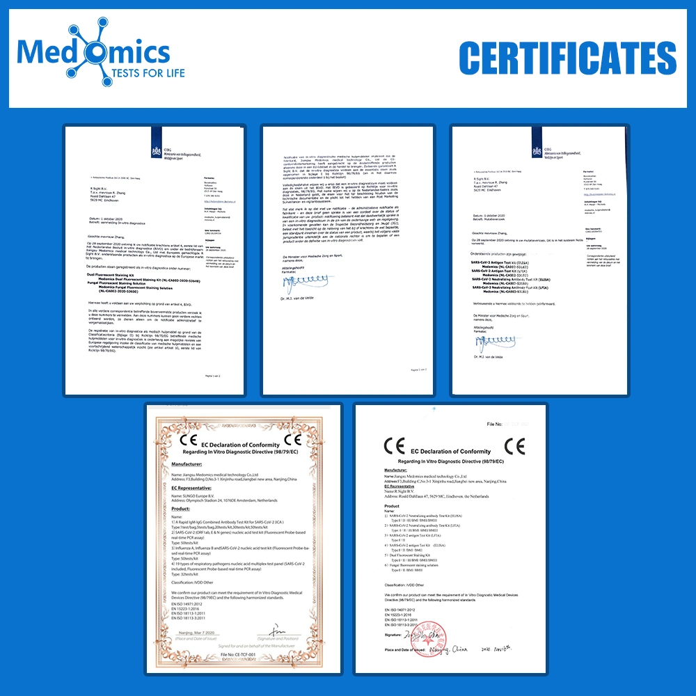 CE Marked Whitelist Rapid Novel 2019 Virus Igm/Igg  Combo  Test Kit