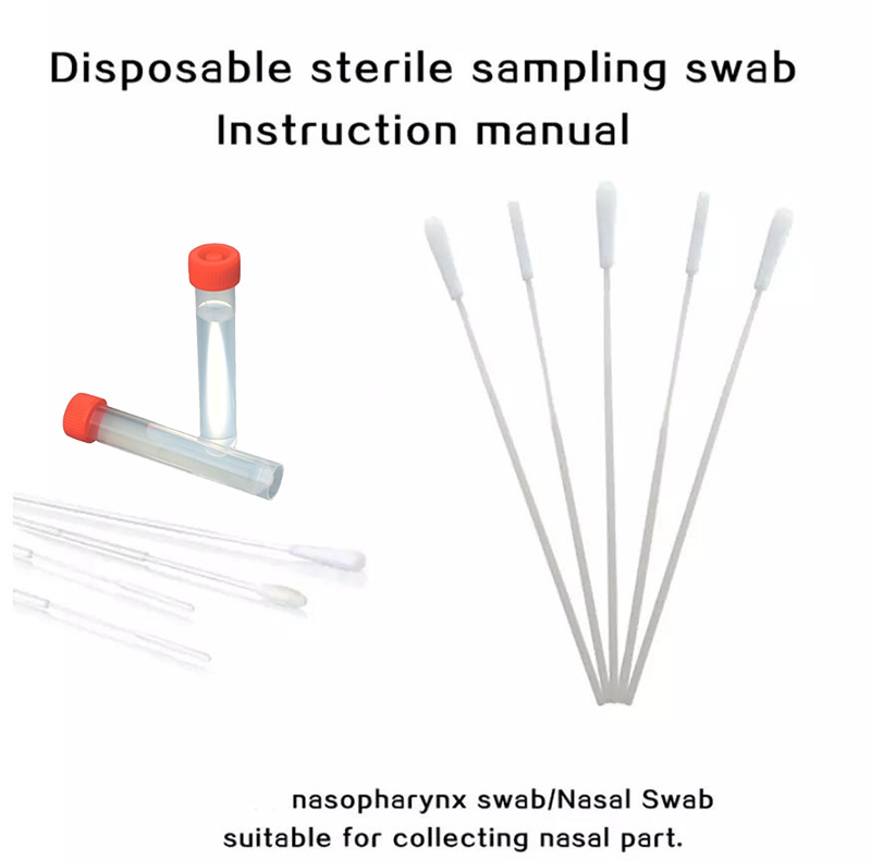 Nasopharyngeal Throat Flocked Swab Vtm Kit