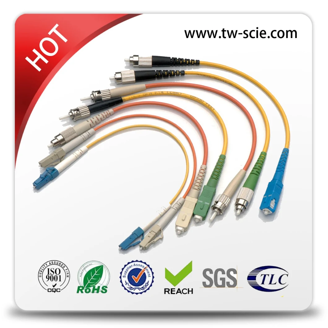 Duplex LC Fiber Optic Connector with Upc APC Ceramic Fiber Ferrule