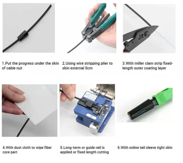 FTTH Sc/APC Fast Connector Sc Fiber Optic Quick Connector