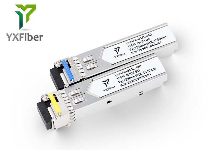 155m Bidi 40km 1310nm/1550nm LC Connector SFP Module