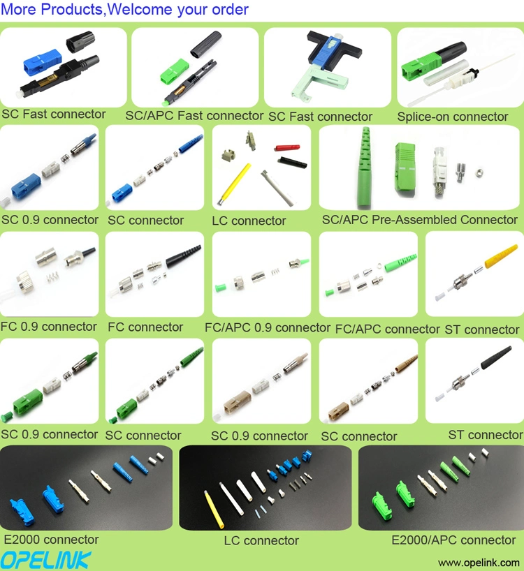 Sc/APC Simplex Singlemode Fiber Connector Parts, Sc/APC Fiber Optic Connector Kits