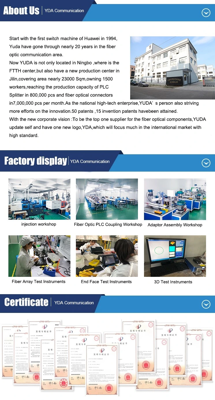 Special FTTH Sc FC LC APC/Upc Fiber Optic Quick Connector Fast Connector for Patchcord/Cable