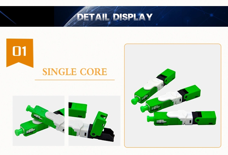 FTTH Sc/APC Fiber Optic Fast Connector ESC250d Fast Connector