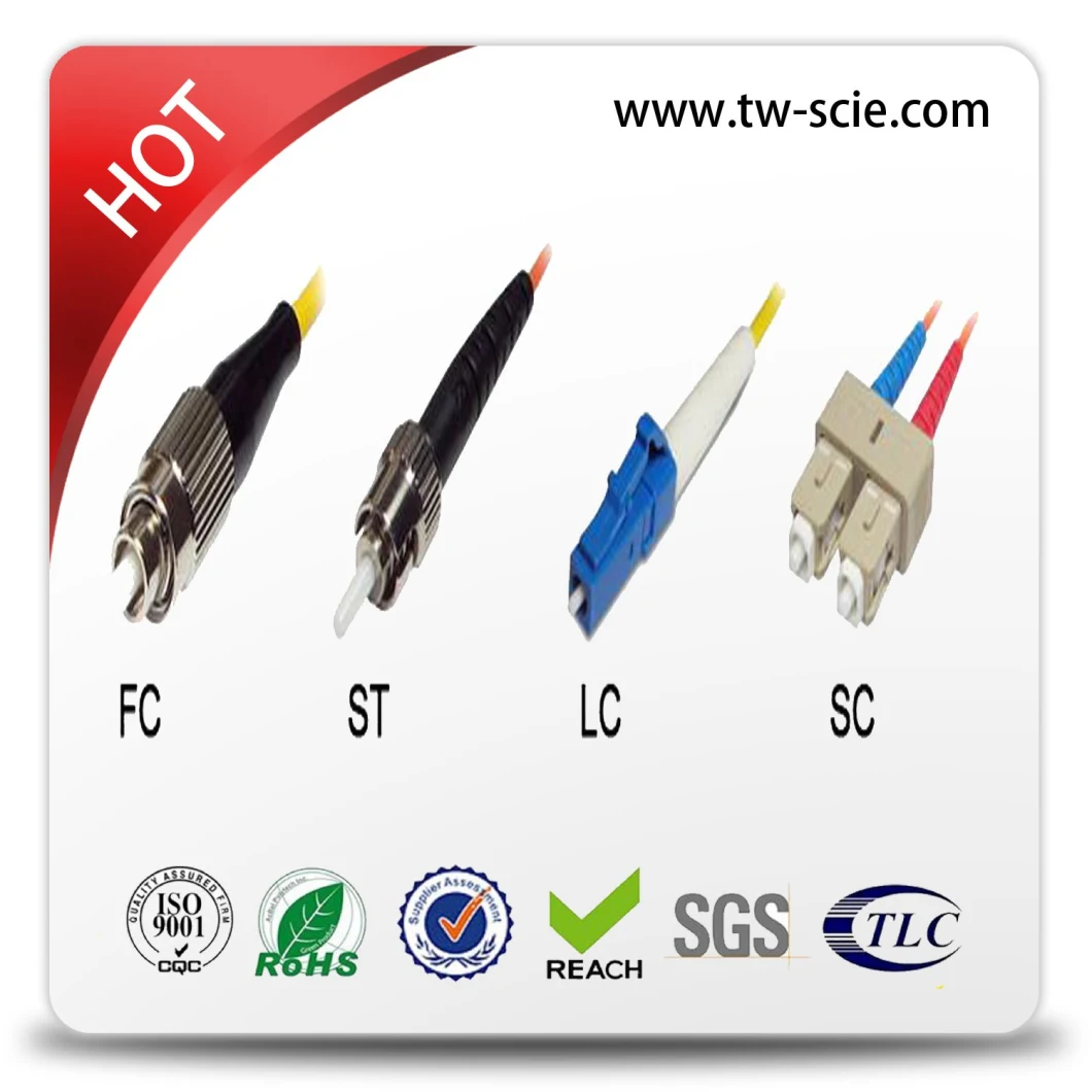 Duplex LC Fiber Optic Connector with Upc APC Ceramic Fiber Ferrule