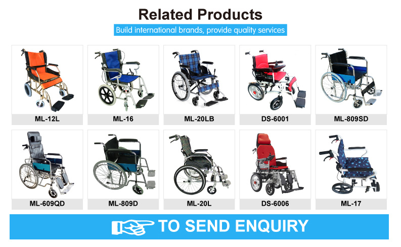 Folding Little Old Man Old Man Push Handicapped Scooter by Hand Manual Wheelchair