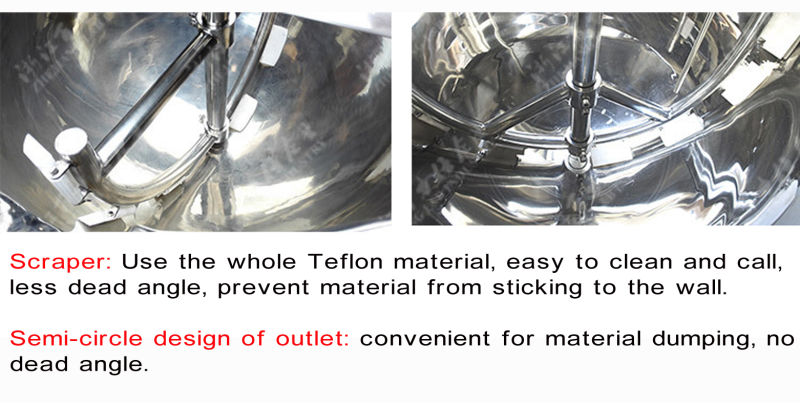 Stainless Steel Mixing Tank Kettle with Heater/ Industrial Jacket Kettle