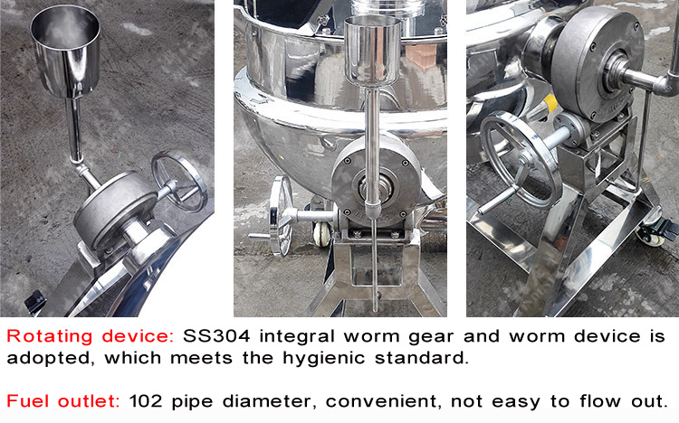 Stainless Steel Mixing Tank Kettle with Heater/ Industrial Jacket Kettle