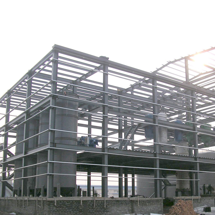 Multi Floors Steel Structure Frame Building for Commercial Buildings