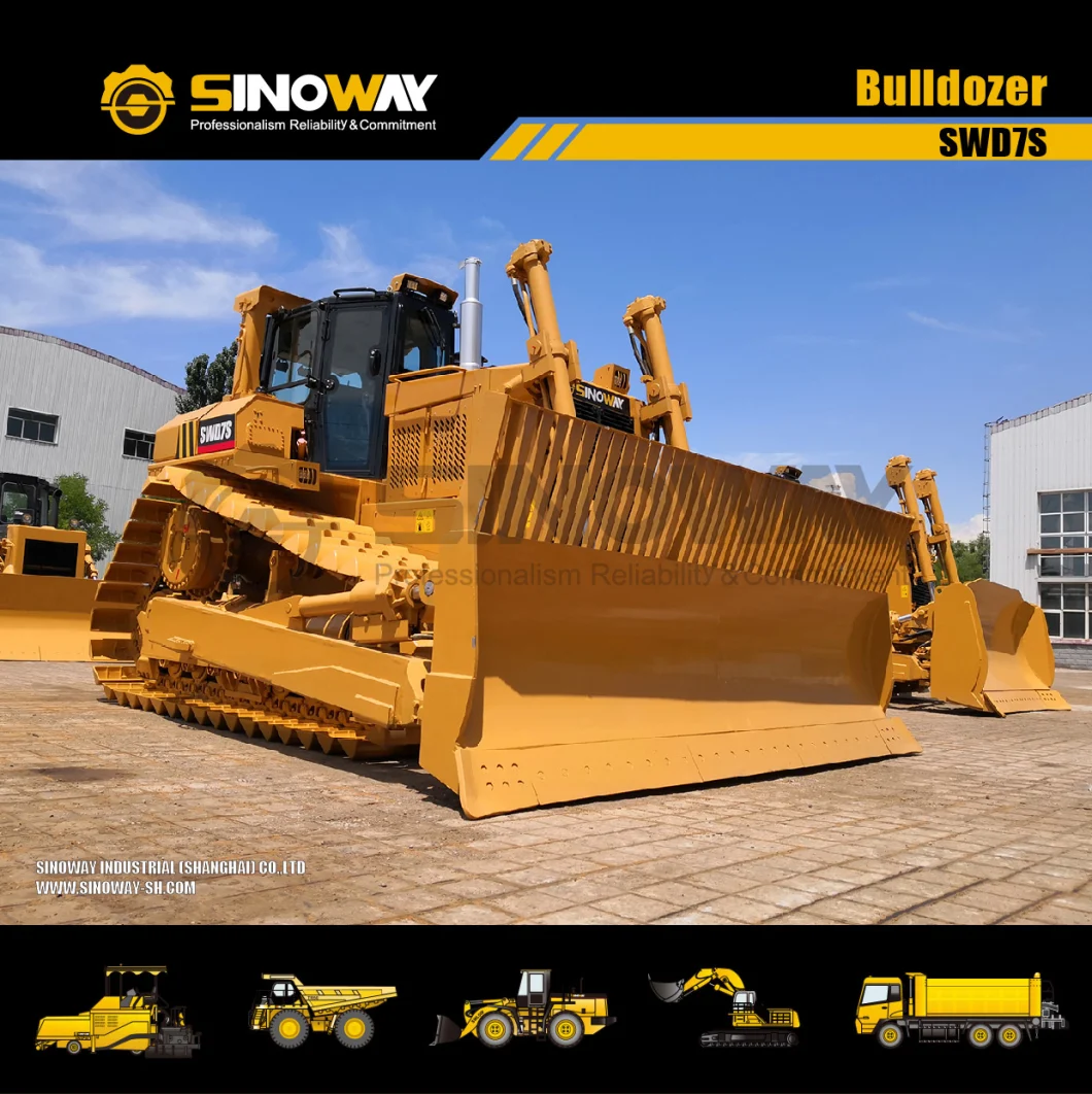 230HP Crawler Bulldozer with Swamp Track Shoe