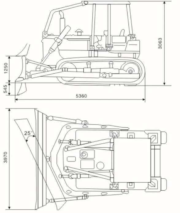 Yishan 180HP bulldozer T180 with 3-shank ripper