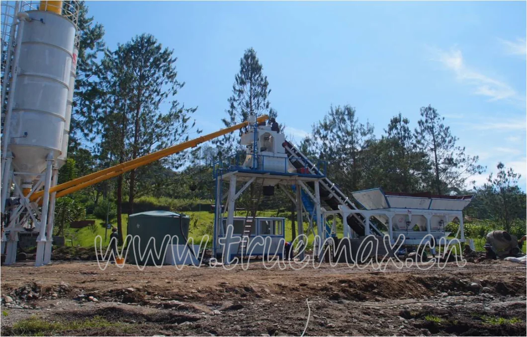 Road and Buliding 25m3 Automatic Concrete Batching Plant