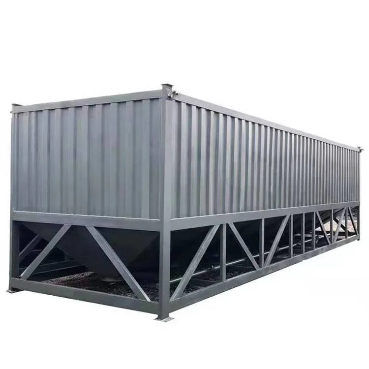 200t Movable Portable Horizontal Cement Silo