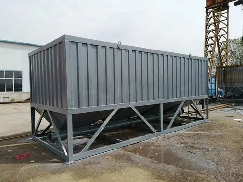 200t Movable Portable Horizontal Cement Silo