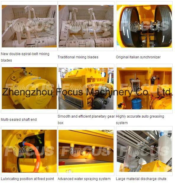 Popular Concrete Machine Js750 Ready Mix Concrete Mixer