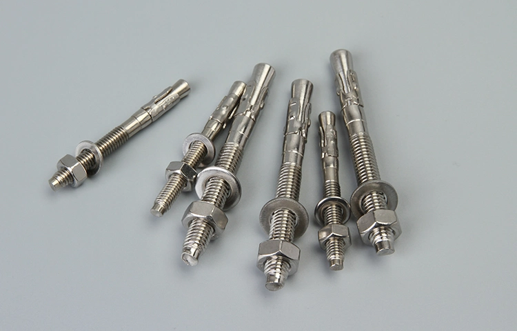 Stainless Steel Wedge Anchor Bolt, Through Bolt, Expansion Bolt for Concrete Walls