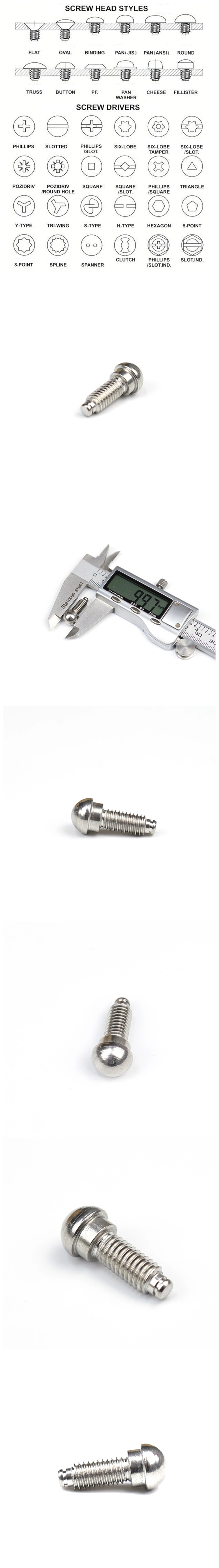 Factory Price Custom Fasteners M3 M4 M5 M6 Stainless Steel A2 Torx Mushroom Head Screw