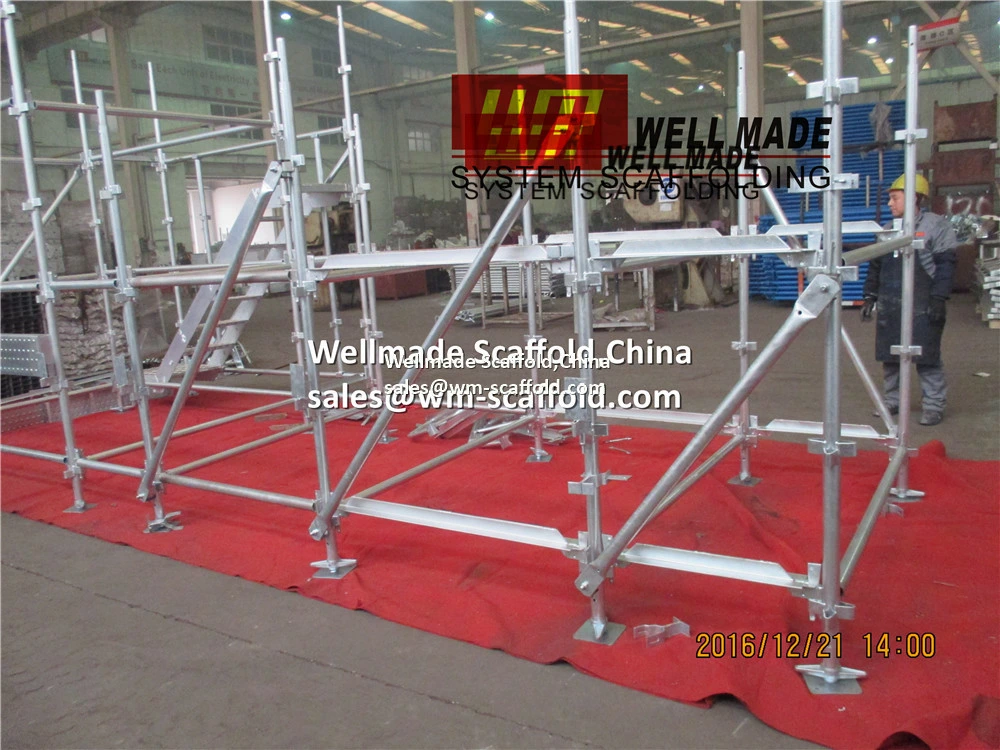 Australian Scaffolding System Modular Scaffold Kwikstage for Facade Construction (AS/NZS1576)