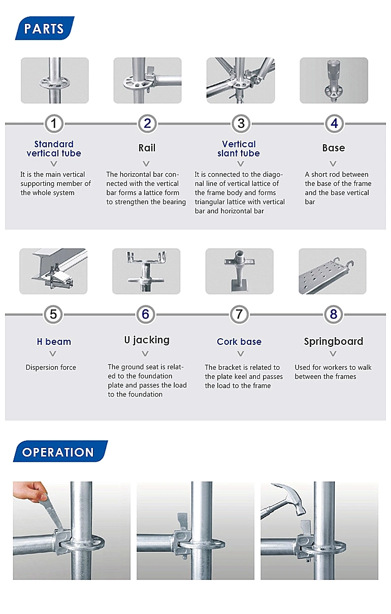 Rosette Layher Scaffolding Parts Ringlock Ledger