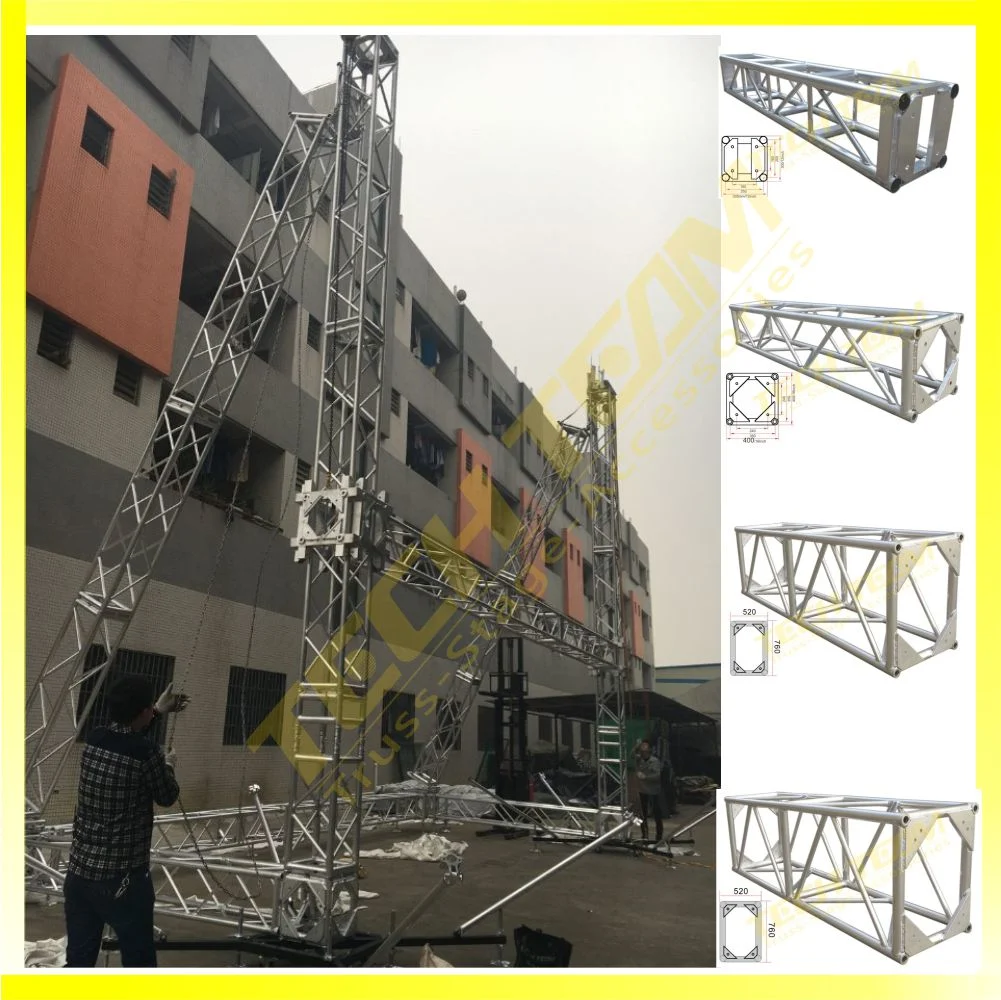 China Wholesale Stage Outdoor 300mm-520mm Square Bolt Truss on Sale