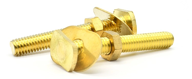 Factory Direct Sale Brass Bolt Screw Nut Washer CNC Part and Custom Fasteners