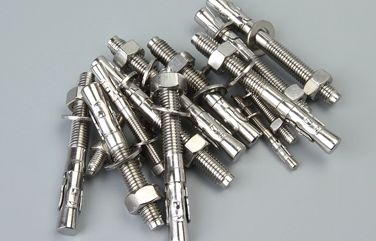 Stainless Steel Wedge Anchor Bolt, Through Bolt, Expansion Bolt for Concrete Walls