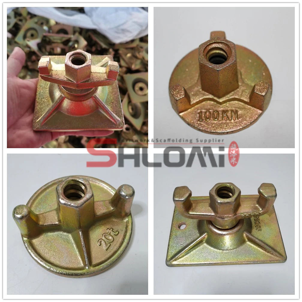 Peri/Doka/Meva Formwork Tie Rod Anchor Wing Nut Casting Anchor Nut Wing Anchor Nut Steel Swivel Anchor Nut Anchor Screw Nut