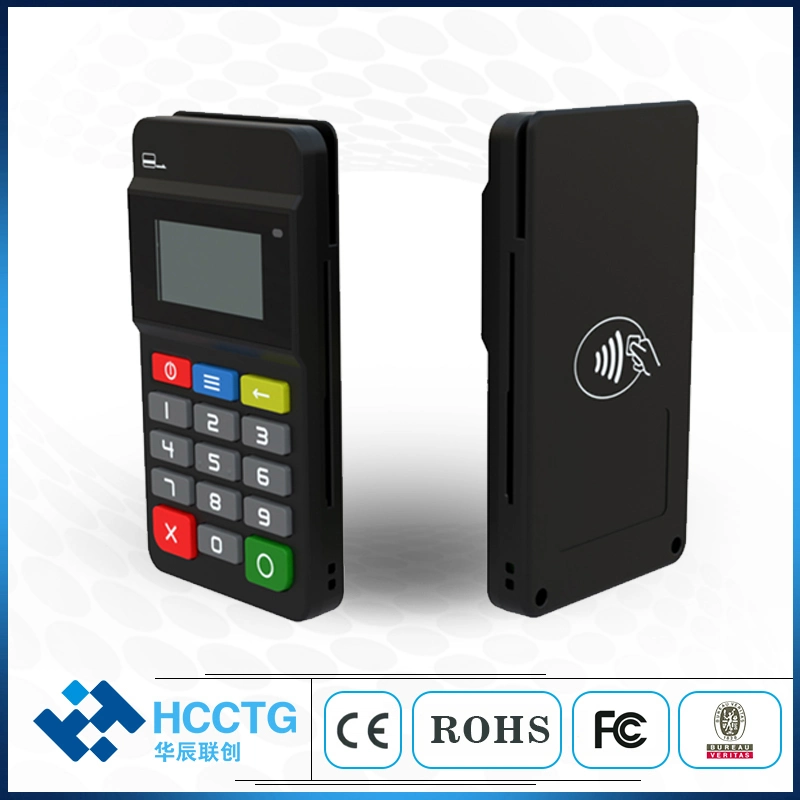 Mpos Mobile Payment Machine Magnetic NFC IC Chip Card Reader with Keypad (HTY711)