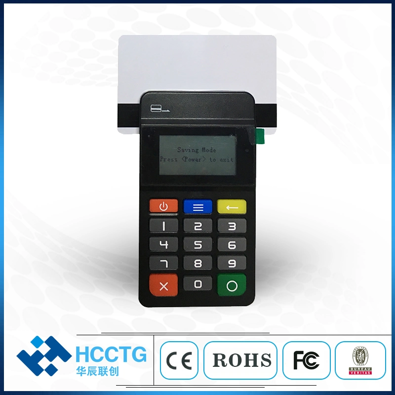 Mpos Mobile Payment Machine Magnetic NFC IC Chip Card Reader with Keypad (HTY711)