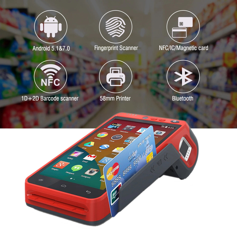 EMV + PCI Handheld Biometric Fingerprint Android POS Terminal (HCC-Z100)