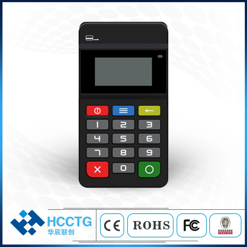 Mpos Mobile Payment Machine Magnetic NFC IC Chip Card Reader with Keypad (HTY711)