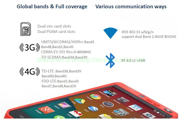 Support 1d 2D Scanning All in One Handheld NFC Android POS with Printer