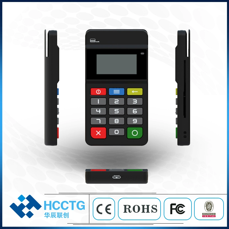 Mpos Mobile Payment Machine Magnetic NFC IC Chip Card Reader with Keypad (HTY711)