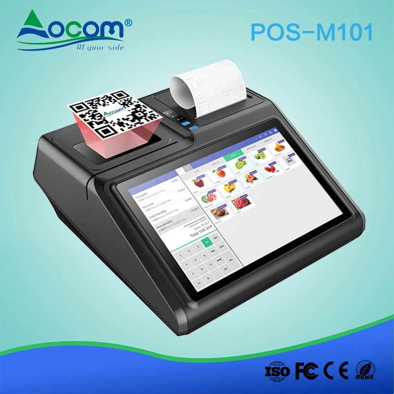 10.1 Inch Restaurant Billing Android All in One Touch Screen POS Machine with Printer